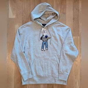 Eastside Golf Hoodie Sweatshirt with Applique, Heather Grey NWT